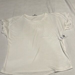 NWT Charlotte Russe white short sleeve top